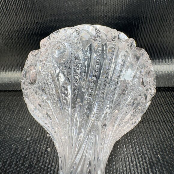 IMPERIAL GLASS OHIO Zipper Heart Clear Heavy Votive Manganese 365nm UV Glow Set - Picture 8 of 11